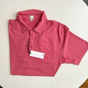 Swet Tailor Men’s All-In Polo Shirt Pink Size Large Performance Stretch New